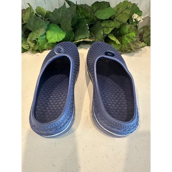 Breathable Mesh Navy Blue Slip-On Sport Clogs For Men & Women Size 40 Lightweigh - Picture 6 of 7
